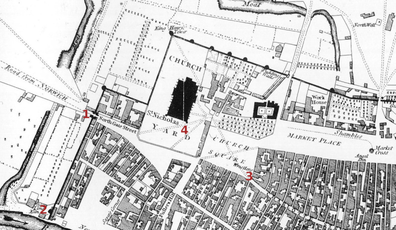 William Faden, plan of Yarmouth, 1797