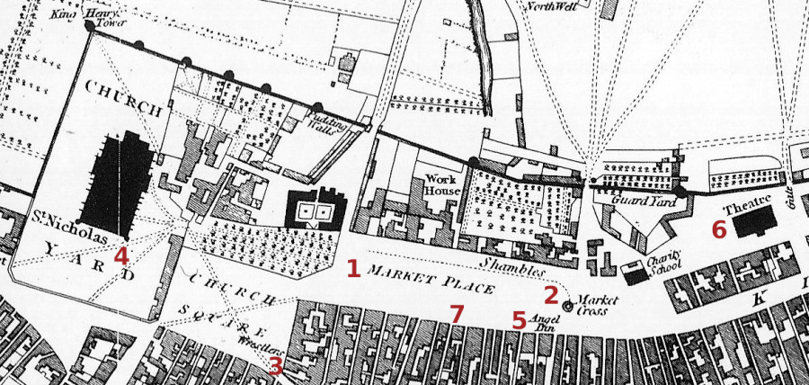 William Faden, plan of Yarmouth, 1797