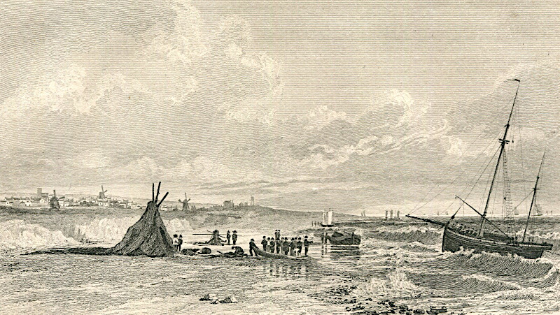 Caister from the Beach, 1821