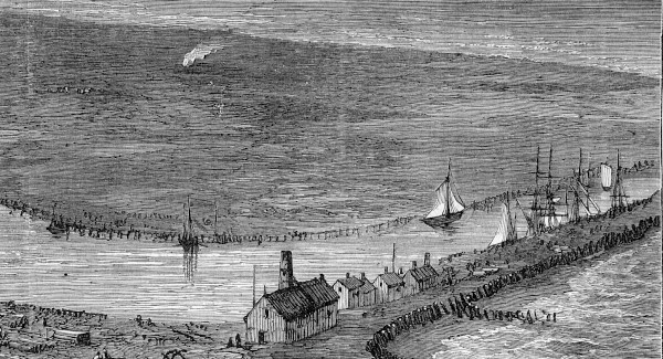 The site of the Harbour Fort in 1882