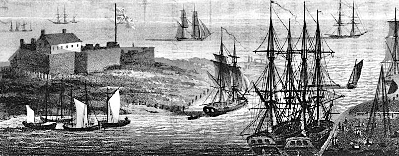 Mouth of the Yare and Harbour Fort (detail), 1820