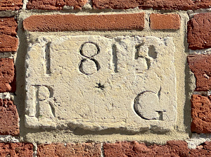 The Ship Inn, Caister-on-Sea, 1815 wall plaque